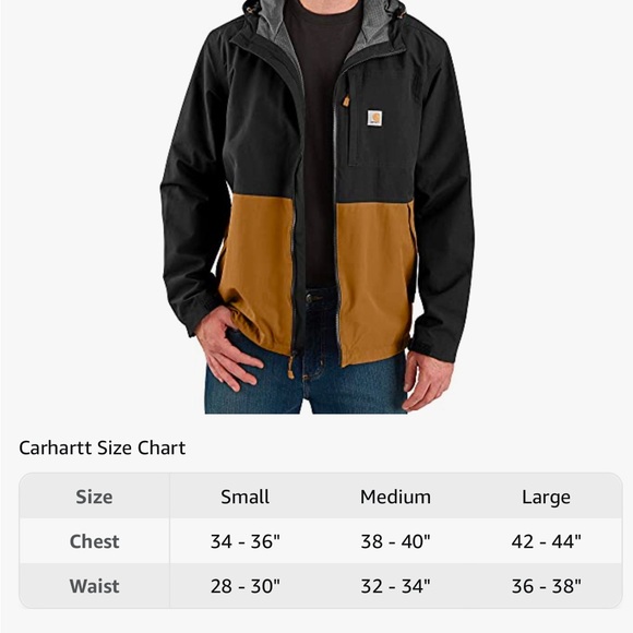 carhartt storm defender midweight utility rain jacket (men’s sizing) - Picture 2 of 2